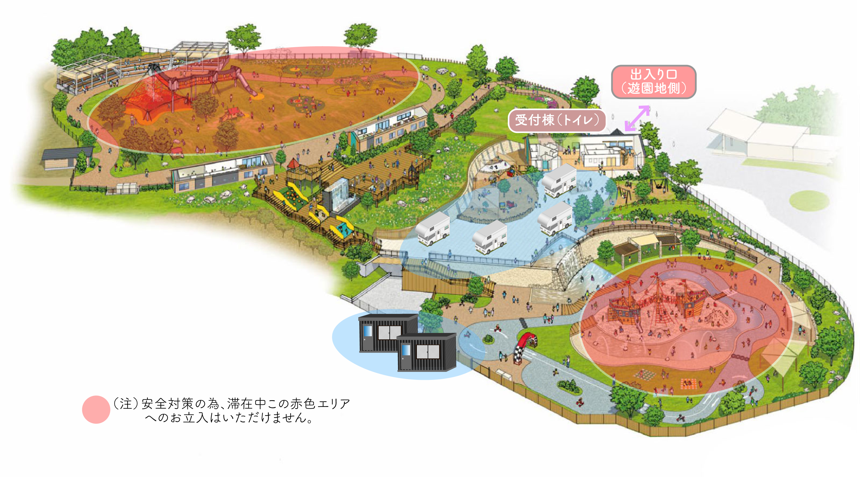 PLAY PEAK ITADAKI エリア図